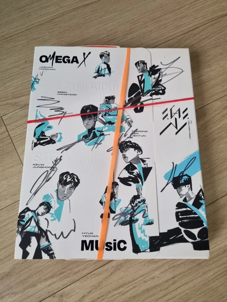 오메가엑스 omega X  보이그룹 친필 싸인 비매 앨범 포카 kpop