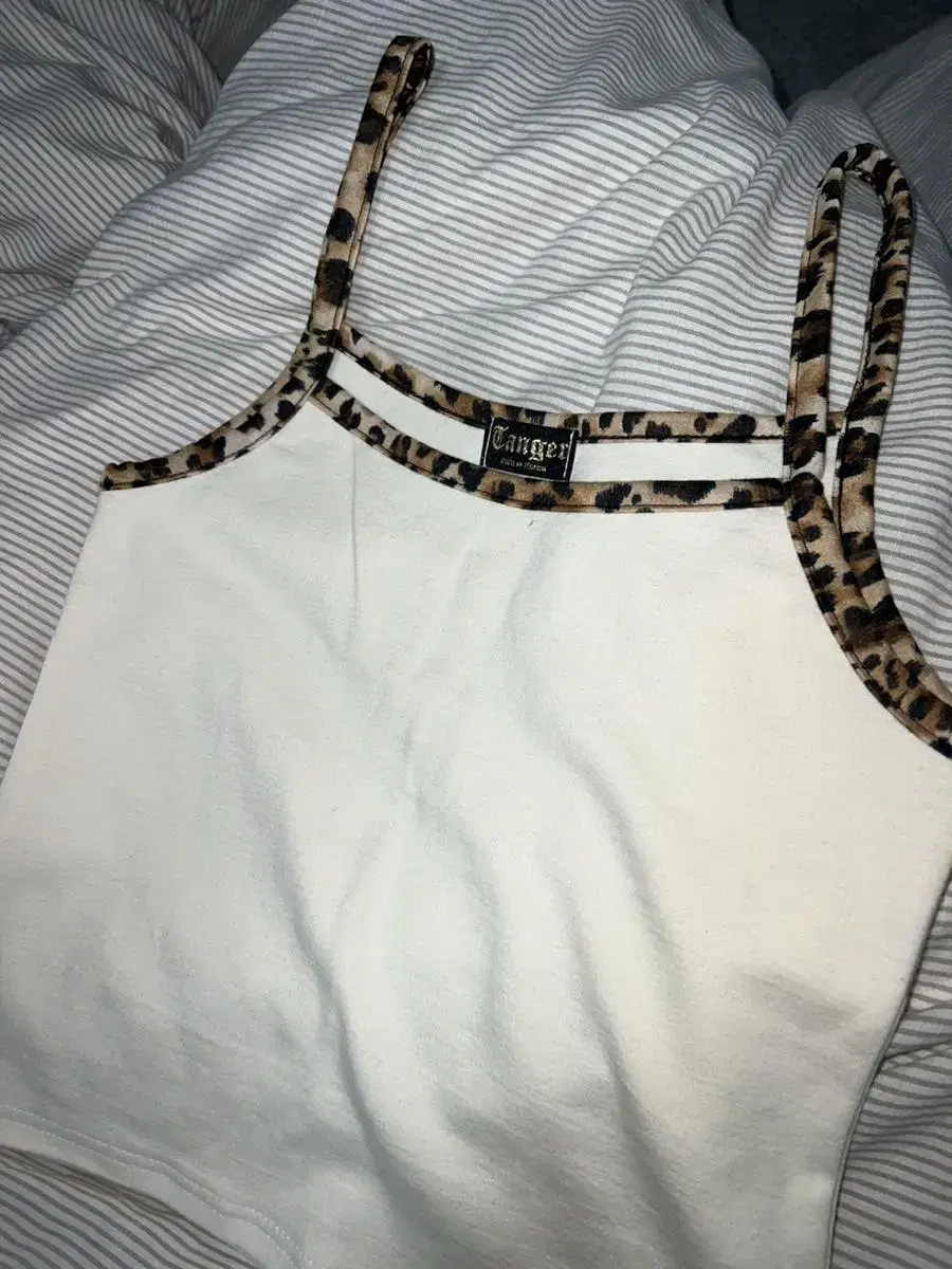 tanger leopard print sleeveless