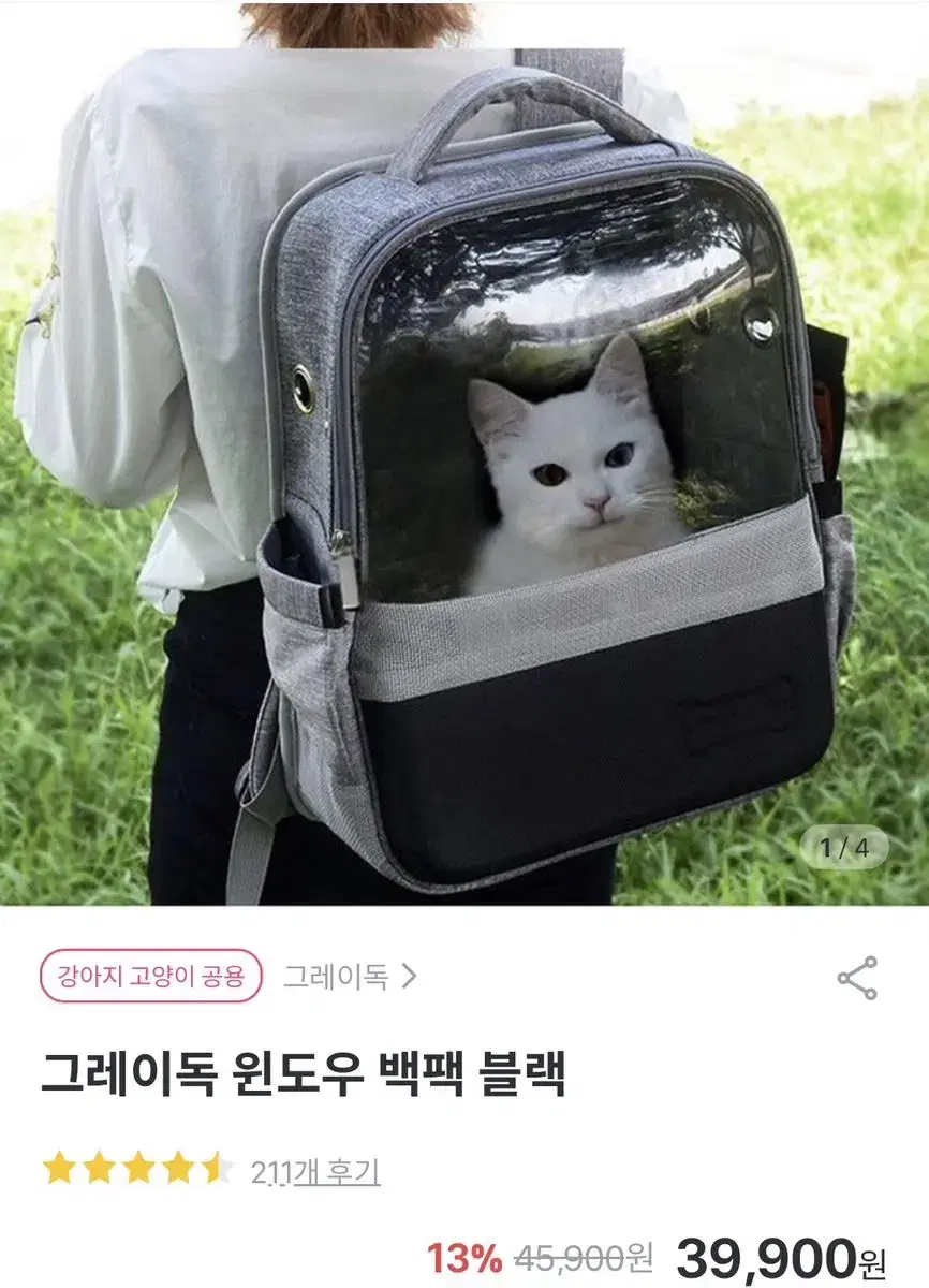 반려동물 이동장 백팩