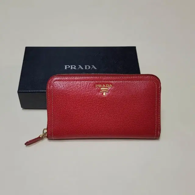 [정품] 프라다 PRADA 지퍼돌이 장지갑