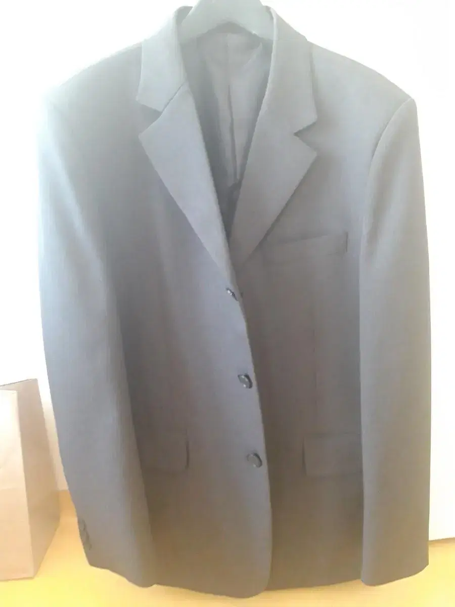 Dark Gray Three-Button Suit Set