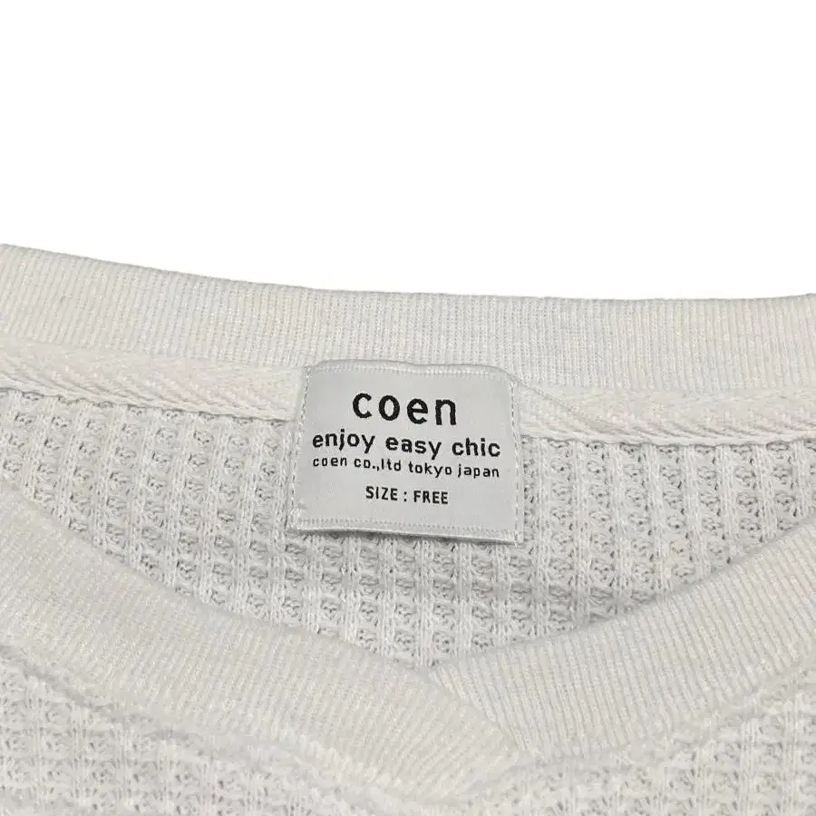 coen by UNITED ARROWS 빈티지 코엔 와플 반팔 티셔츠