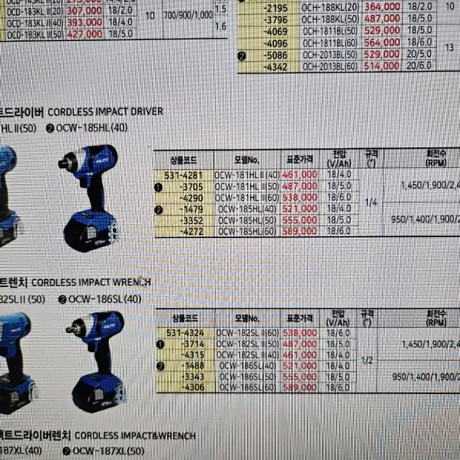 오성 OSC 충전임팩드라이브