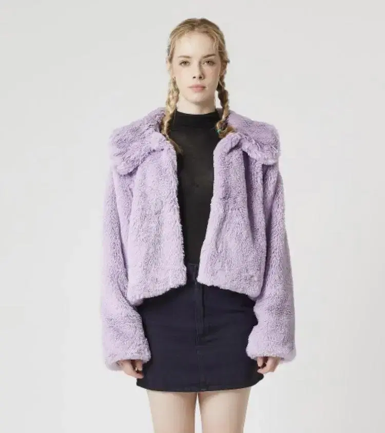 Selca Fish Mauve Fur Jacket