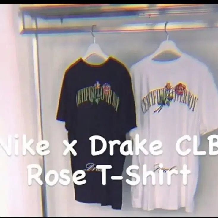 Nike X Drake 로즈 티셔츠(흰색)