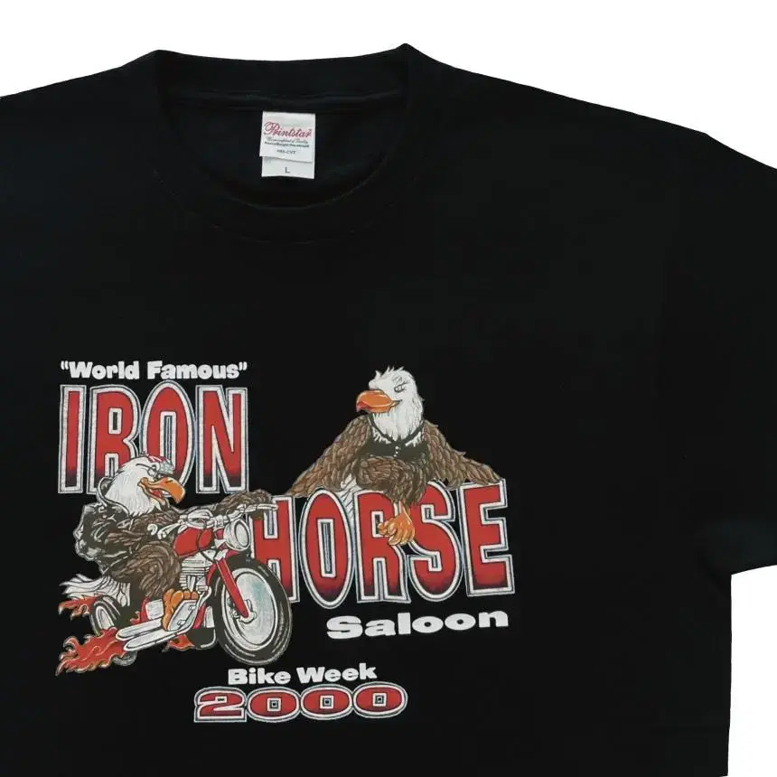 미국 Iron Horse Saloon 빈티지 독수리 바이크 티셔츠