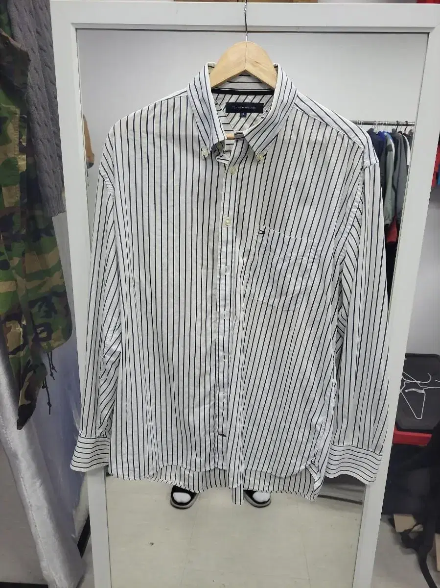 Tommy Hilfiger Striped Long-Sleeve ShirtSouthern XL