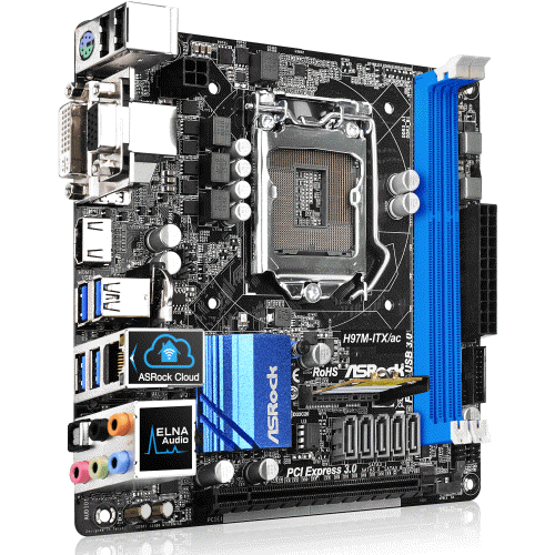 ASRock H97M-ITX/ac (1150소켓/H97칩셋)