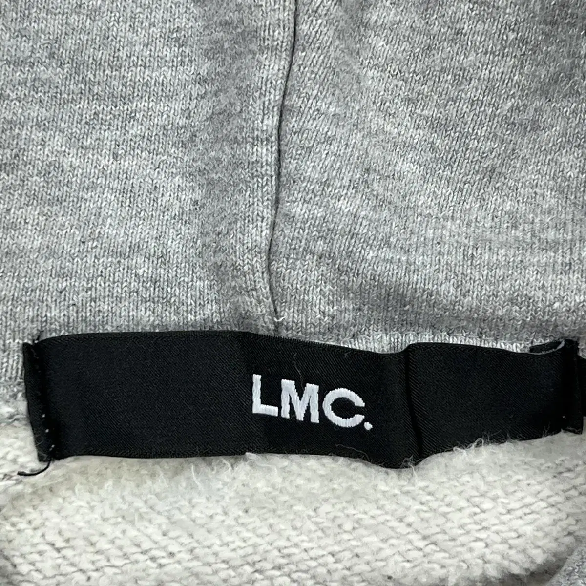 LMC 박스로고 박시 그레이 후드티 (실측L)