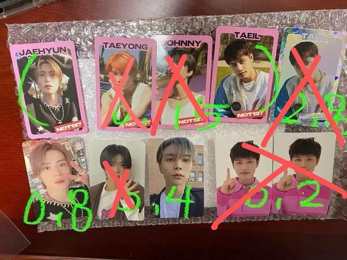 NCT127 ay-yo tc ay-yo trading card wts