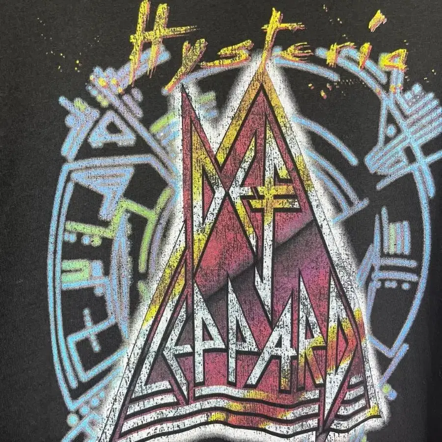 gu def leppard hysteria 락티셔츠