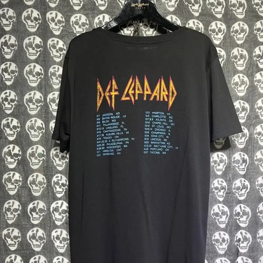 gu def leppard hysteria 락티셔츠