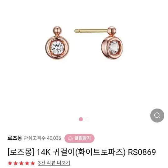 로즈몽) 14k 귀걸이