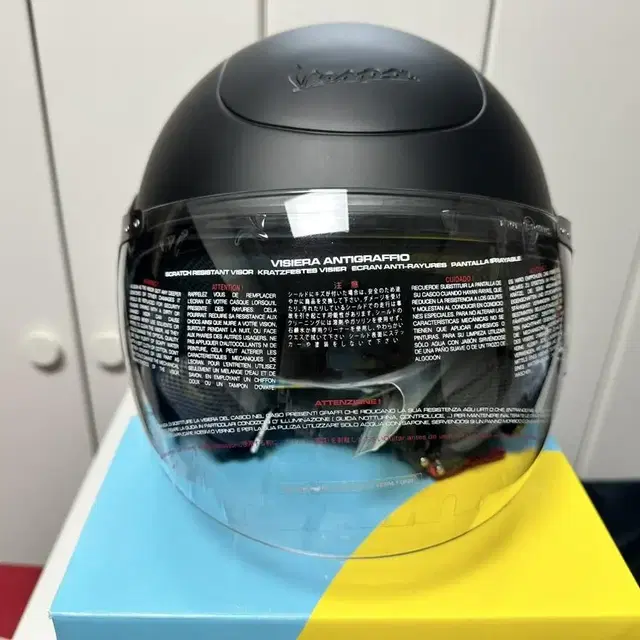 베스파 정품 VJ 헬멧 L사이즈 블랙 Vespa VJ Helmet 새상품