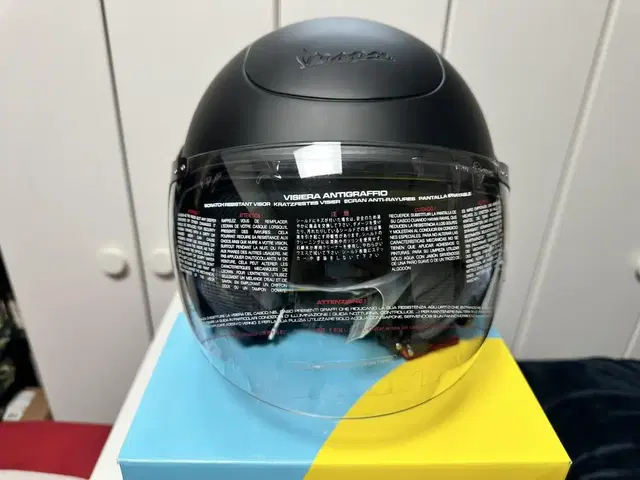 베스파 정품 VJ 헬멧 L사이즈 블랙 Vespa VJ Helmet 새상품