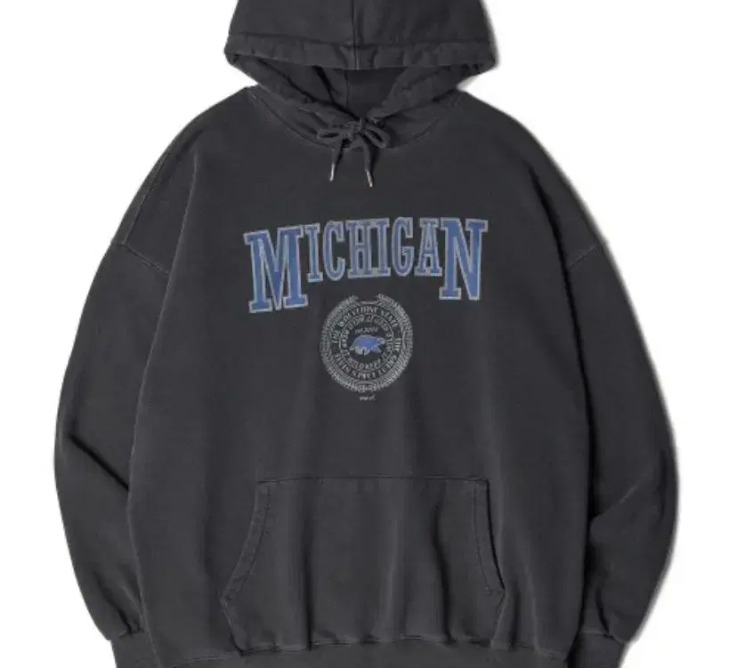 Michigan Hoodie M (wash only han new)