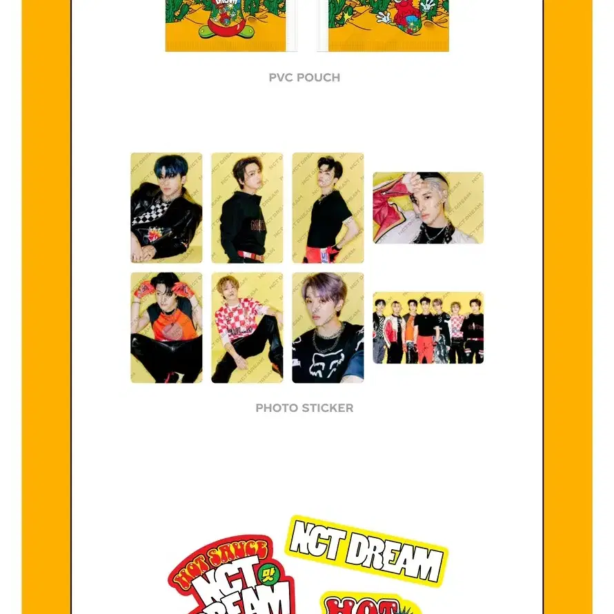 엔시티드림 스티커팩 엔시티 nctdream 스티커 포카 마크 지성 제노