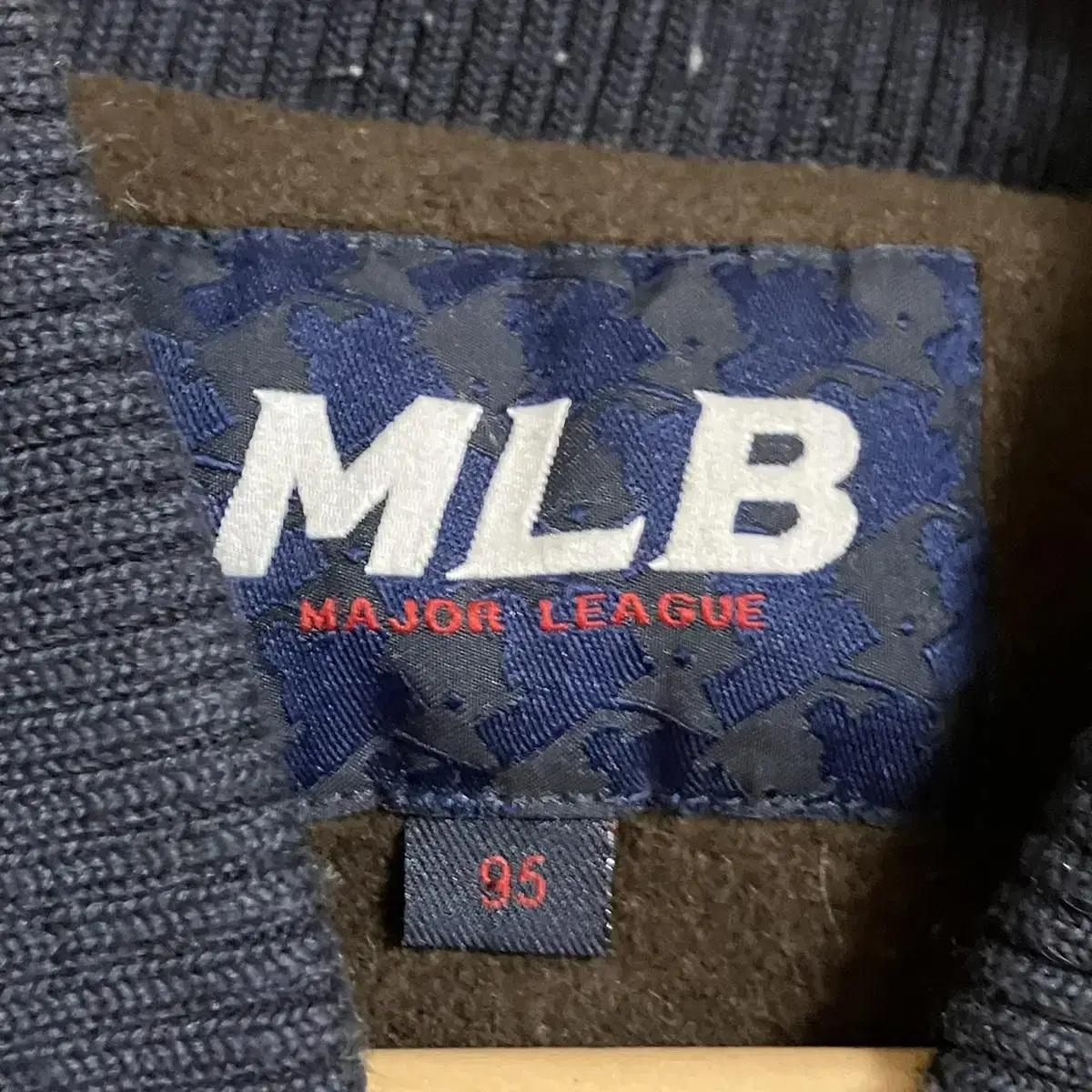 Mlb 가죽 바시티 자켓 M 빈티지 올드스쿨 블루종