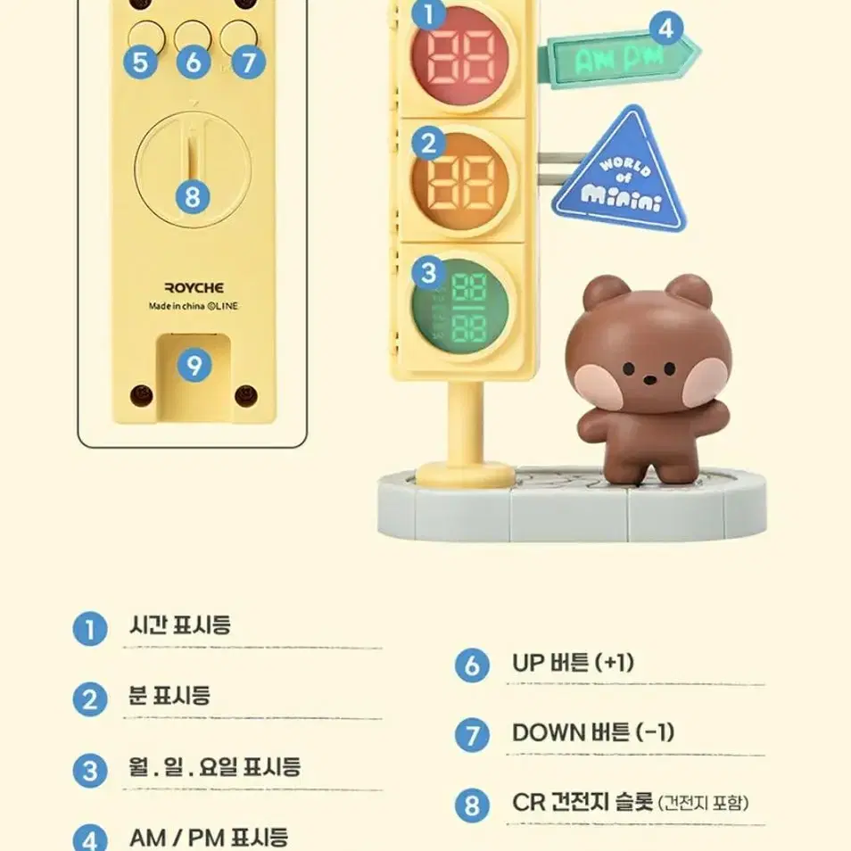 [새상품] 라인프렌즈 미니니 브니니 탁상시계