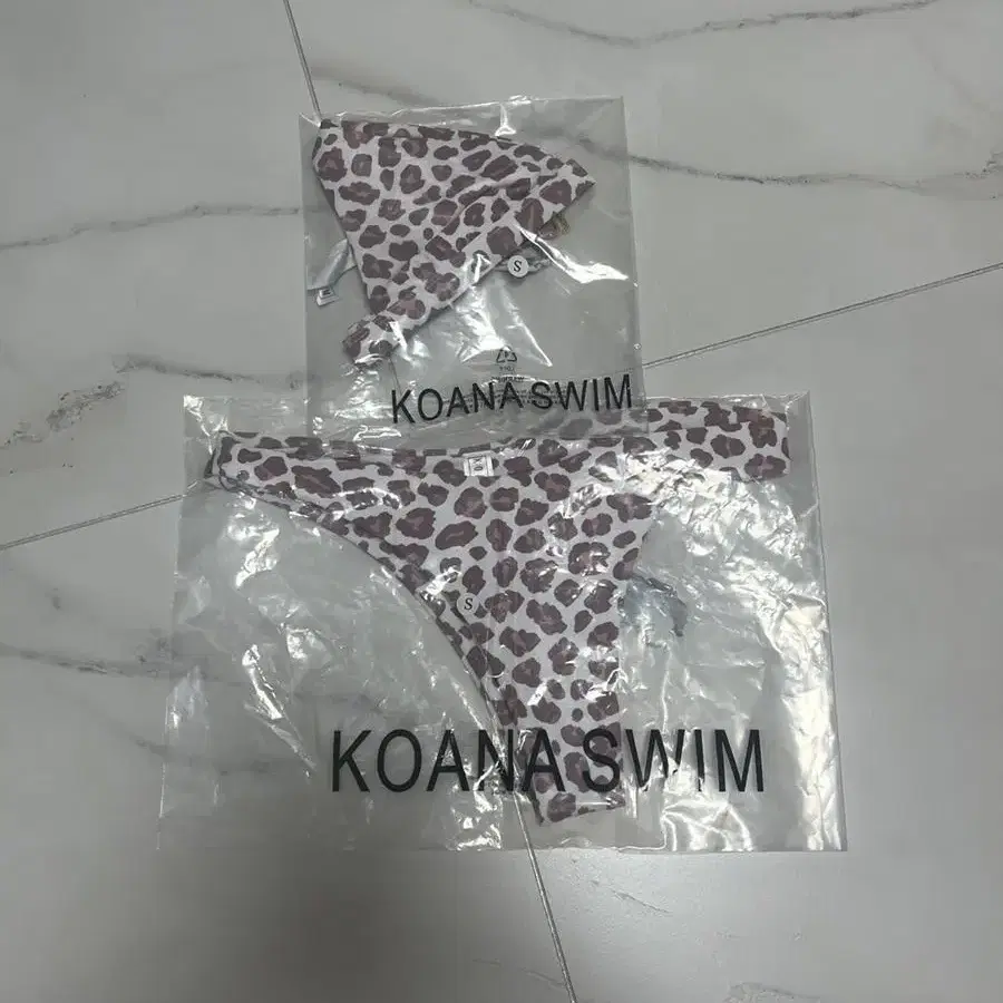 koana swim mauve cheetah bikini 비키니 s