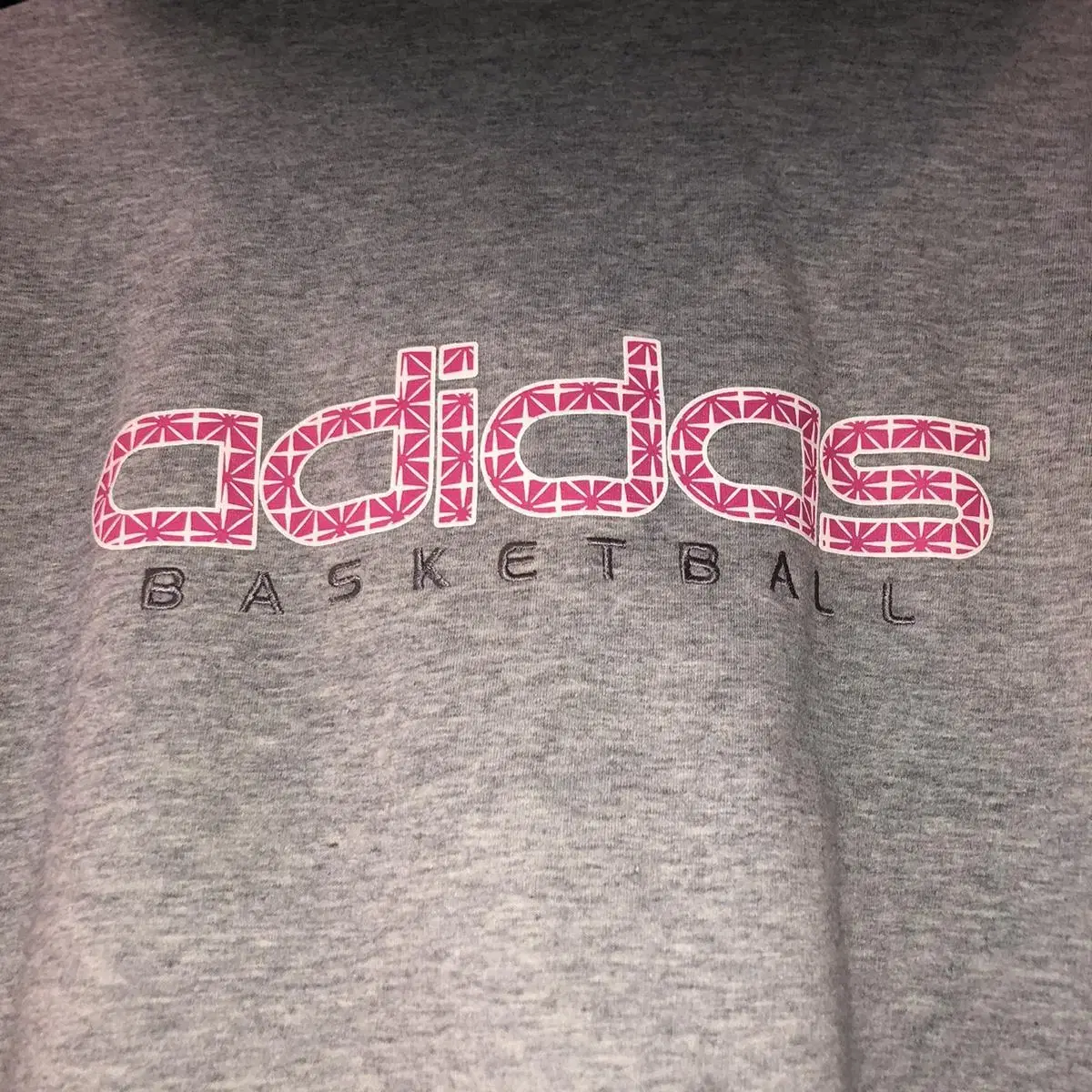 Vintage Adidas gray glimmer hood zip u