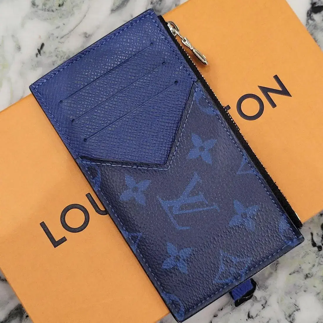 S+급] 루이비통 코인 홀더 지갑 코발트블루 OS 풀구성 | 브랜드 중고거래 플랫폼, 번개장터