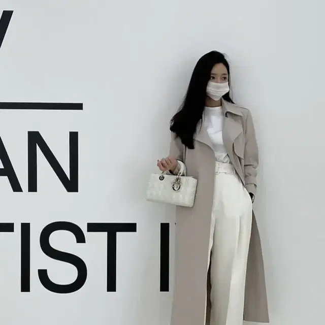 아상블라주 Raey belted trench coat 라이트베이지