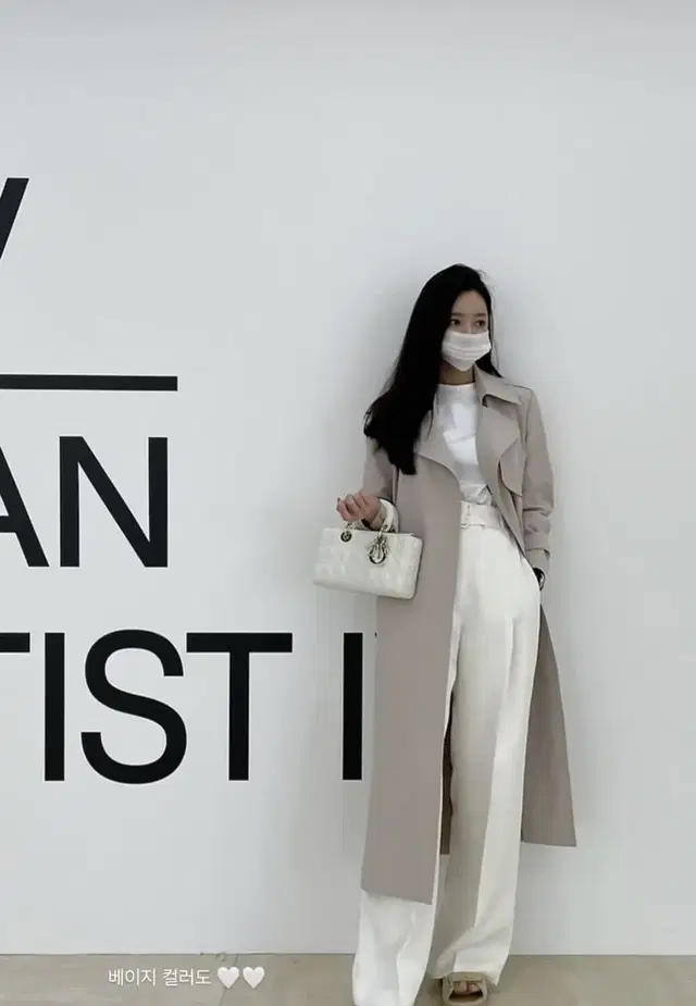 아상블라주 Raey belted trench coat 라이트베이지