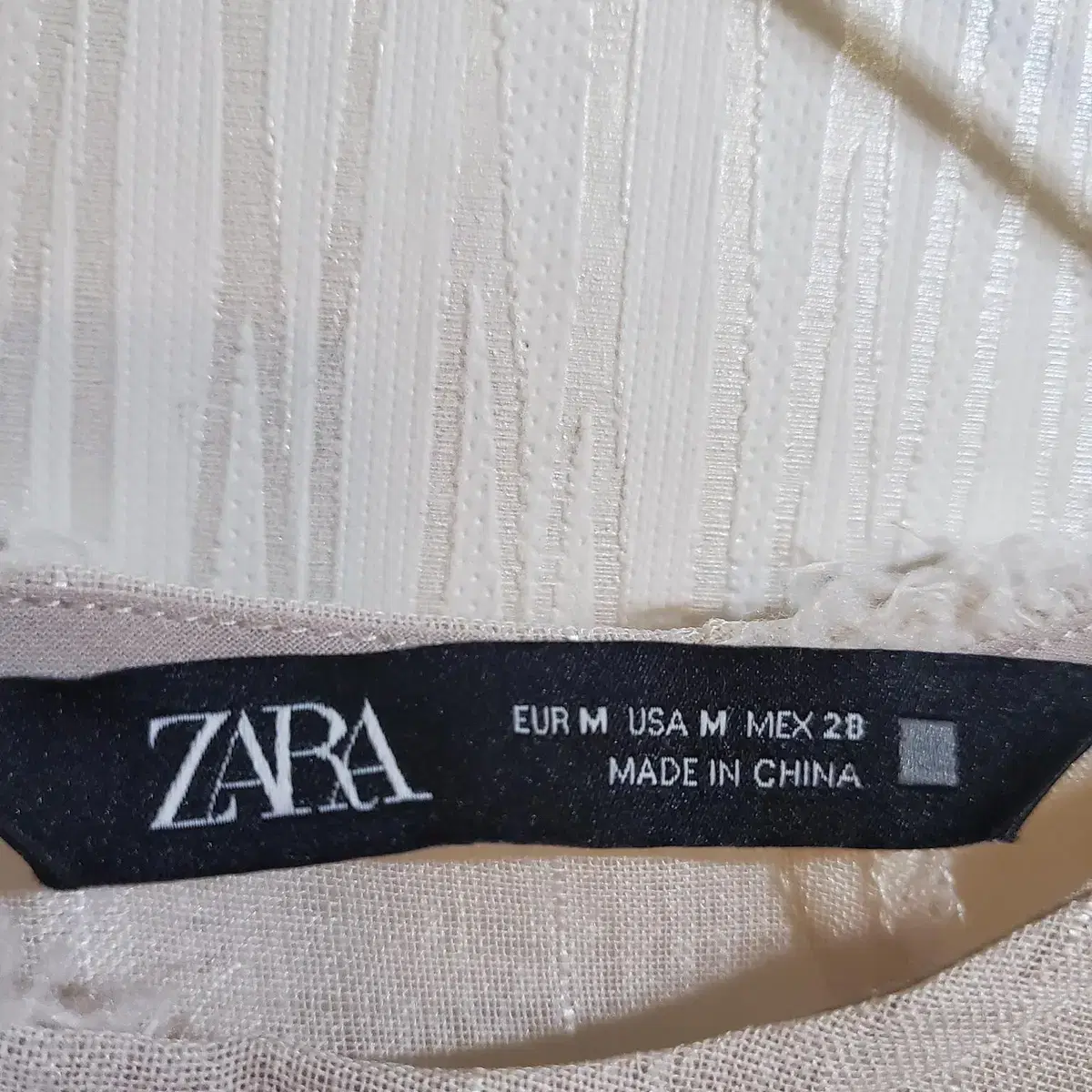 새상품) zara 자라 시스루 BL