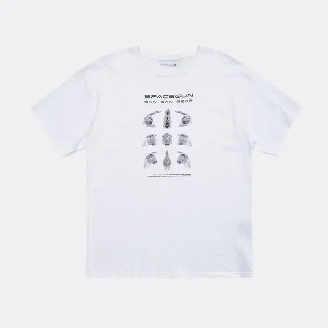 [1] 산산기어 22SS SPACE GUN OBJECT TEE-WHITE