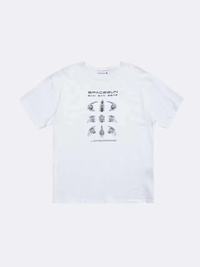 [1] 산산기어 22SS SPACE GUN OBJECT TEE-WHITE