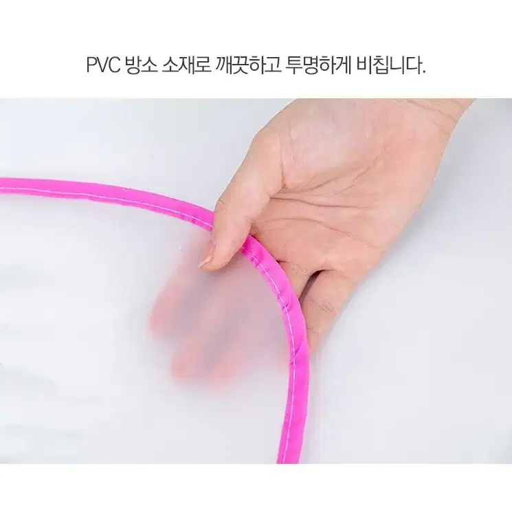 @방수 PVC 앞치마 주방 카페 학원 미술 작업용 과일 디자인 반투명