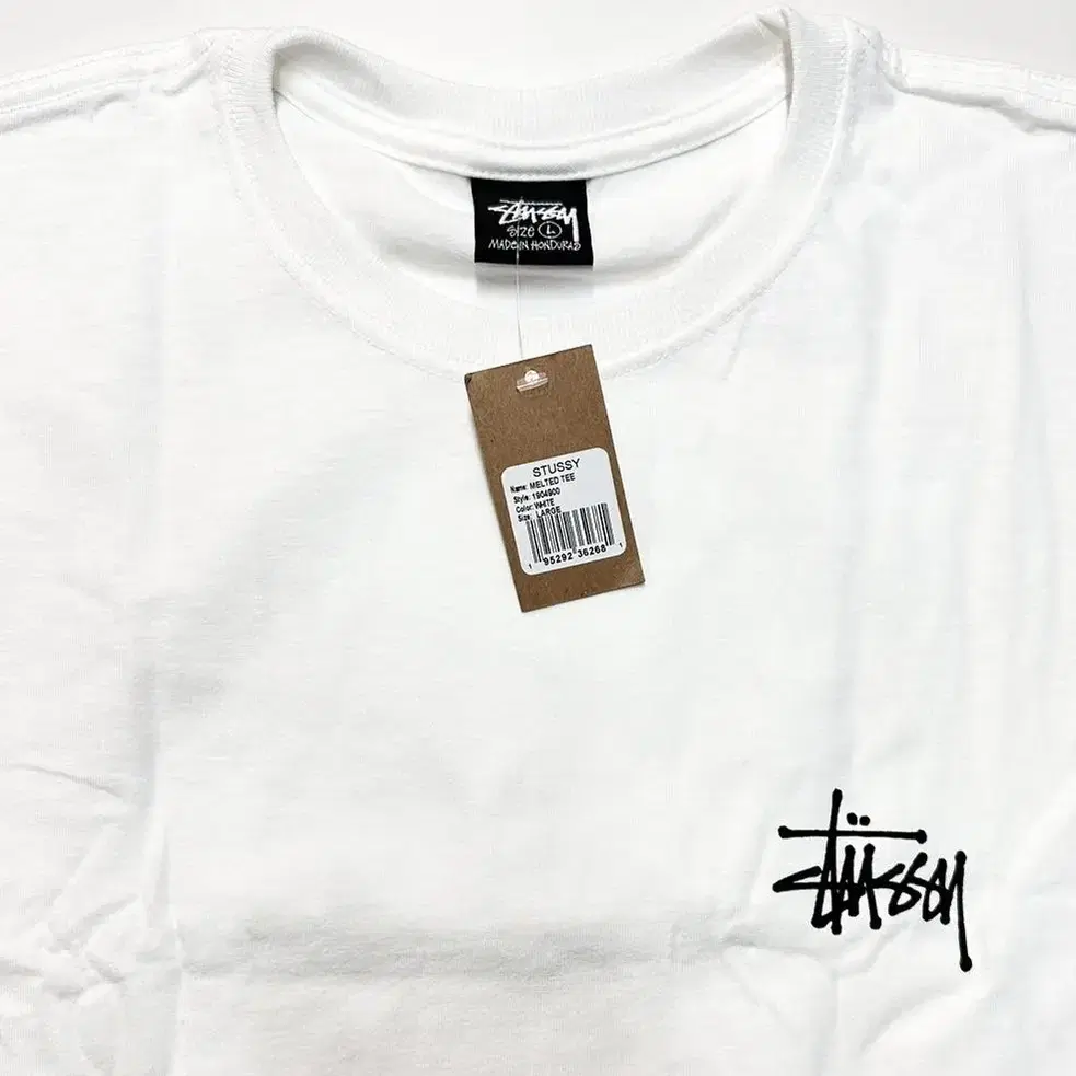 스투시 멜티드 티셔츠(화이트/L)STUSSY MELTED TEE