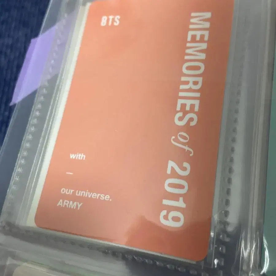 방탄소년단 bts 2019 메모리즈 dvd 포카 진 석진