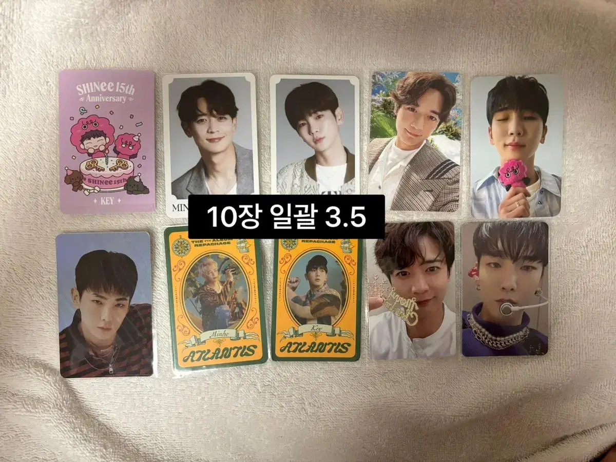 shinee key gibeom minho taemin onew jin gi photocards sell