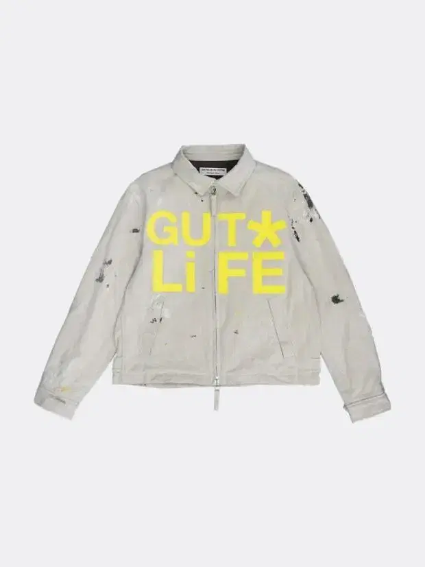 TheMuseumVisitor GUT LIFE Paintwork Jacket Beige