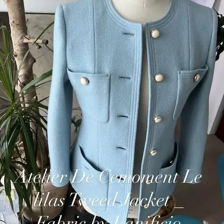 구해요)아뜰리에드쎄모먼 Lelilas tweed jacket