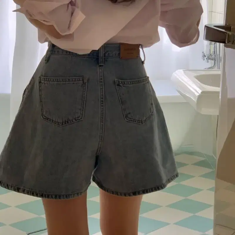 pure shorts denim 레이지샵  온드민 더위시리즈 반바지