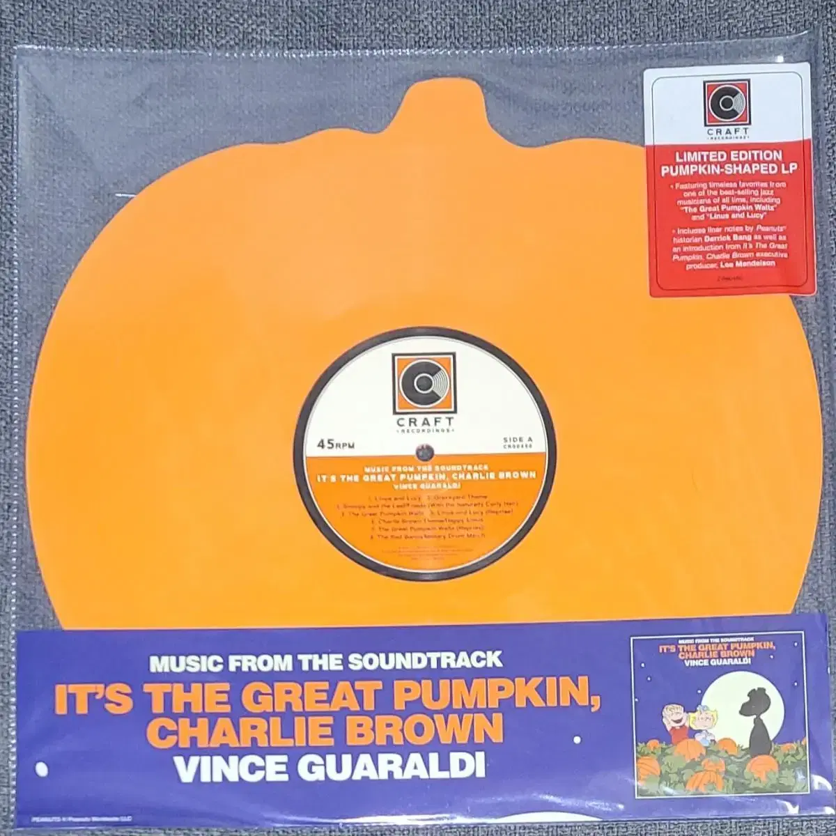 빈스 과랄디 vince guaraldi 호박 모양 LP