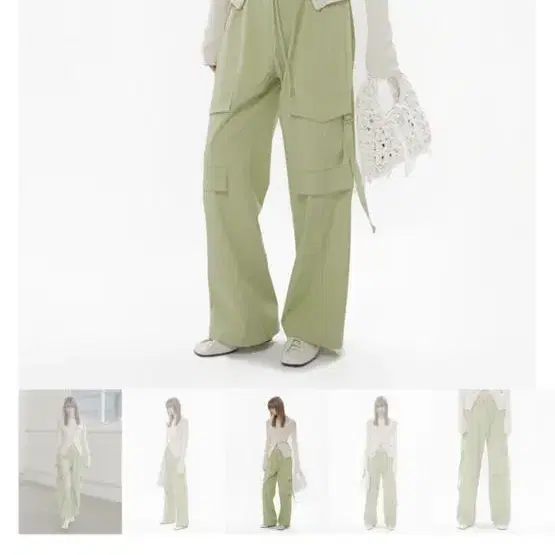 (새상품) 세이스라 STRING CARGO PANTS, GREEN