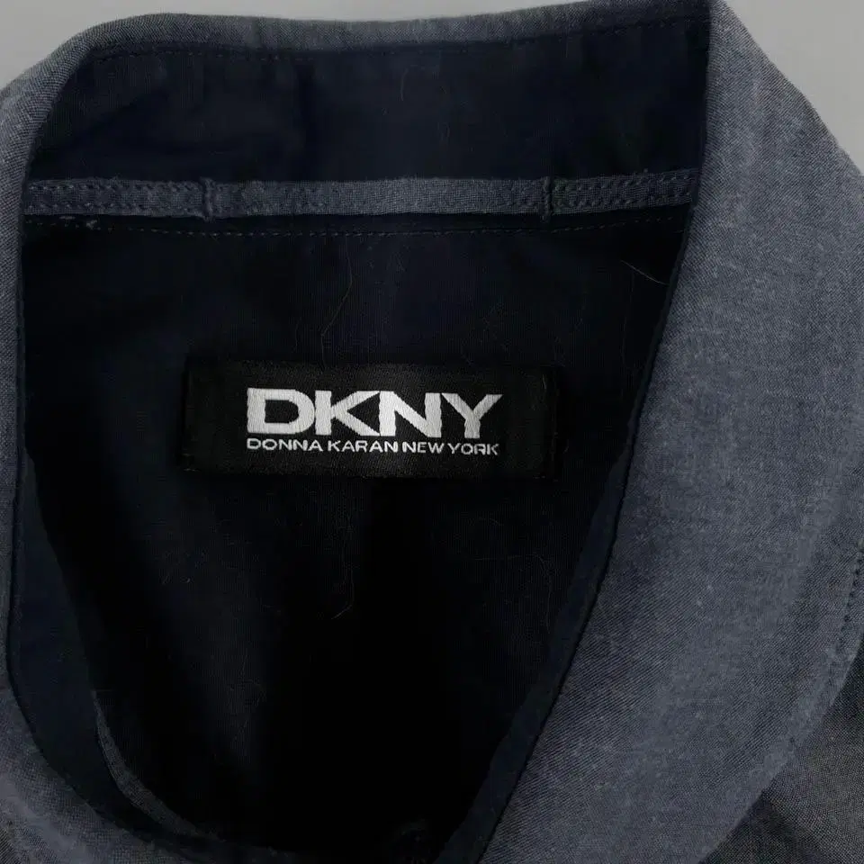 DKNY 디케이앤와이 차콜 코튼 혼방 심플 미니멀 캐주얼 남방 셔츠  S