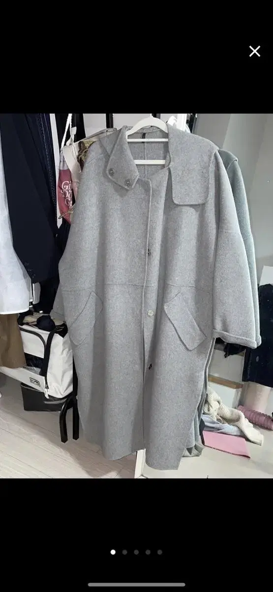 Benetton gray hooded coat free