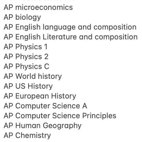 AP Sat Act 교재 책 참고서 요약서