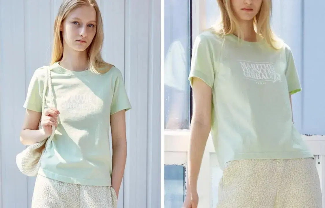 Daginal x Marie-Francoise Jeanneret T-shirt Light green