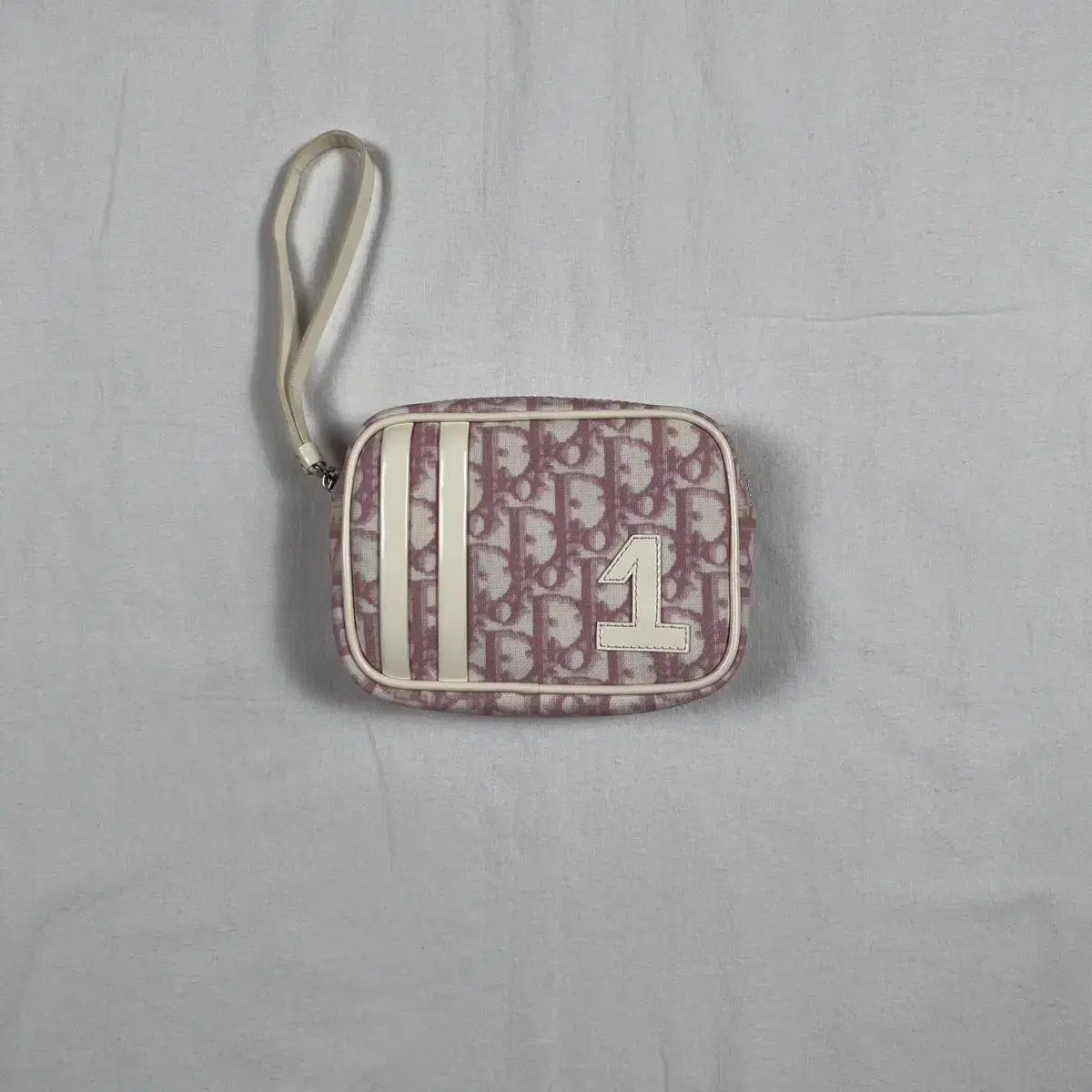 Christian Dior Dior Number 1 Oblique patterned pouch bag