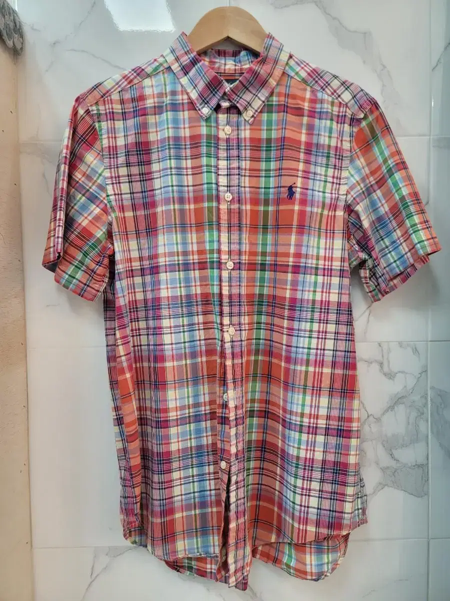 S)Polo Check Southern Polo Check Shirt Polo Southern 18~20 menS approx.