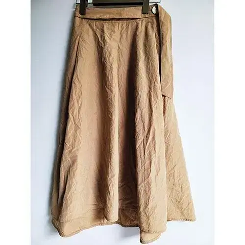 SJSJ Hansom Beige Woven 55 Frill Skirt Fall752