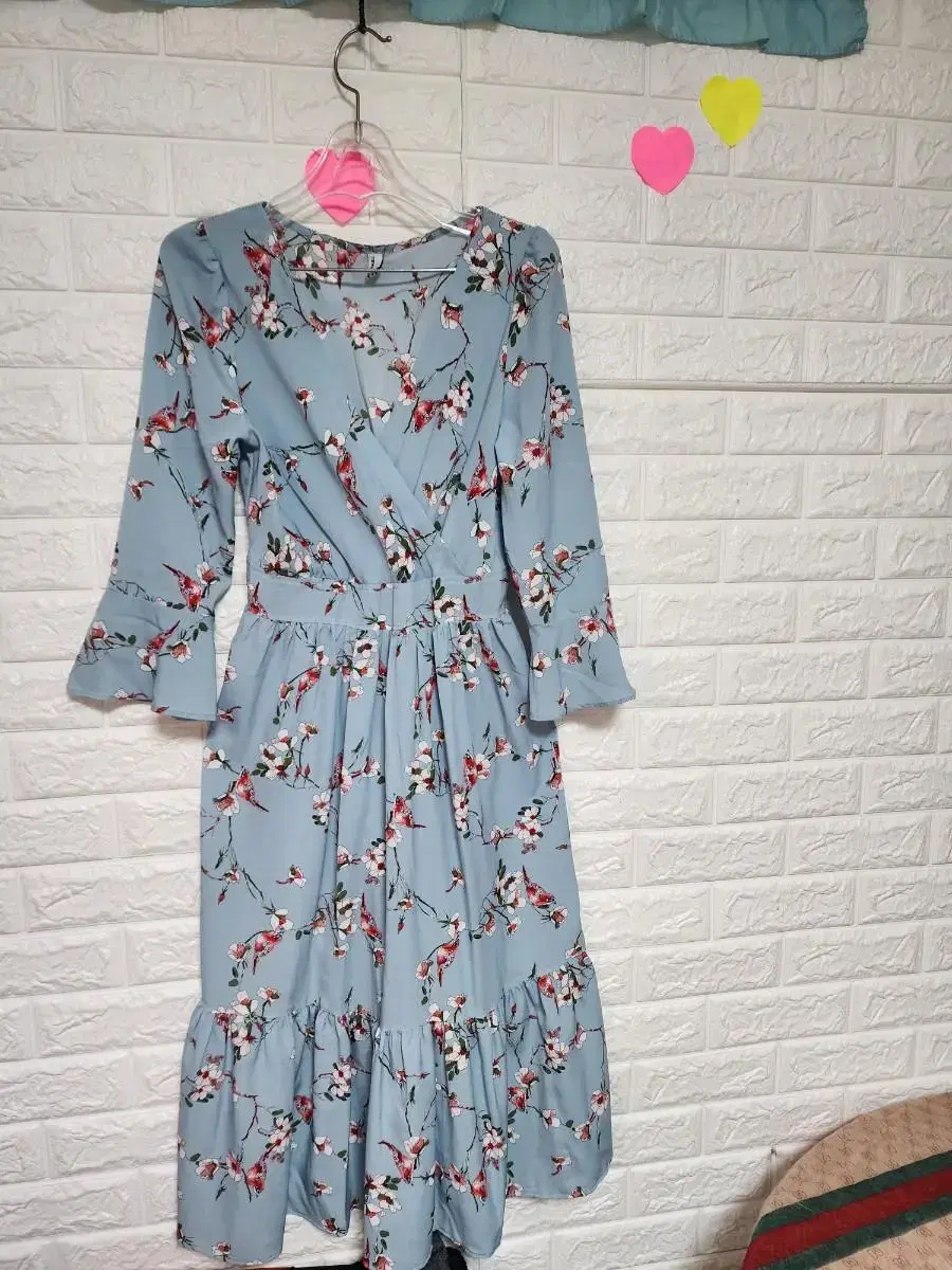 ONEPIECE)BIRDFLOWER PATTERN ONE PIECEs