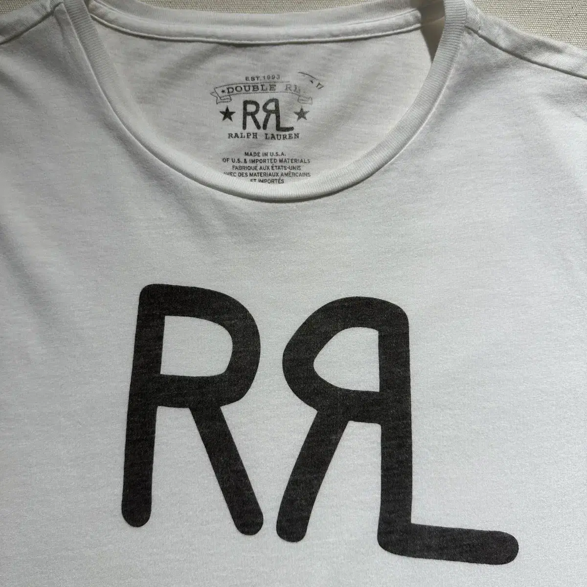 [MADE IN USA] 더블알엘 RRL 로고 프린팅 티셔츠