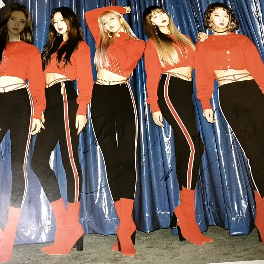 EXID メンバー全員サイン入りポスター Exid album sign